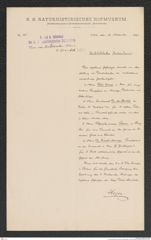 k.k. naturhistorisches Hofmuseum, Intendanzakten 1885-1896 (Hauer), Aktenzahl Z.656/1891, Seite 1